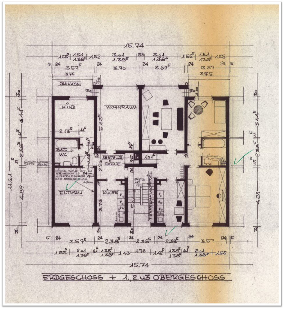 10305 10301 10302 10303 10304 10306 10307 10308 Grundriss bemaßt